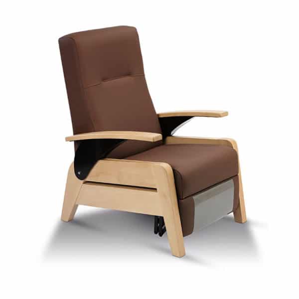 Sillón relax brazos abatibles reclinable mobiliario geriátrico residencias