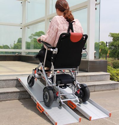 Rampas de aluminio telescópicas para sillas de ruedas y scooters personas dependientes